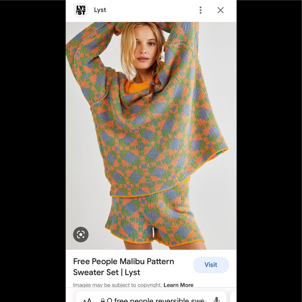 ISO! I’m looking for a free People sweater set size small/med